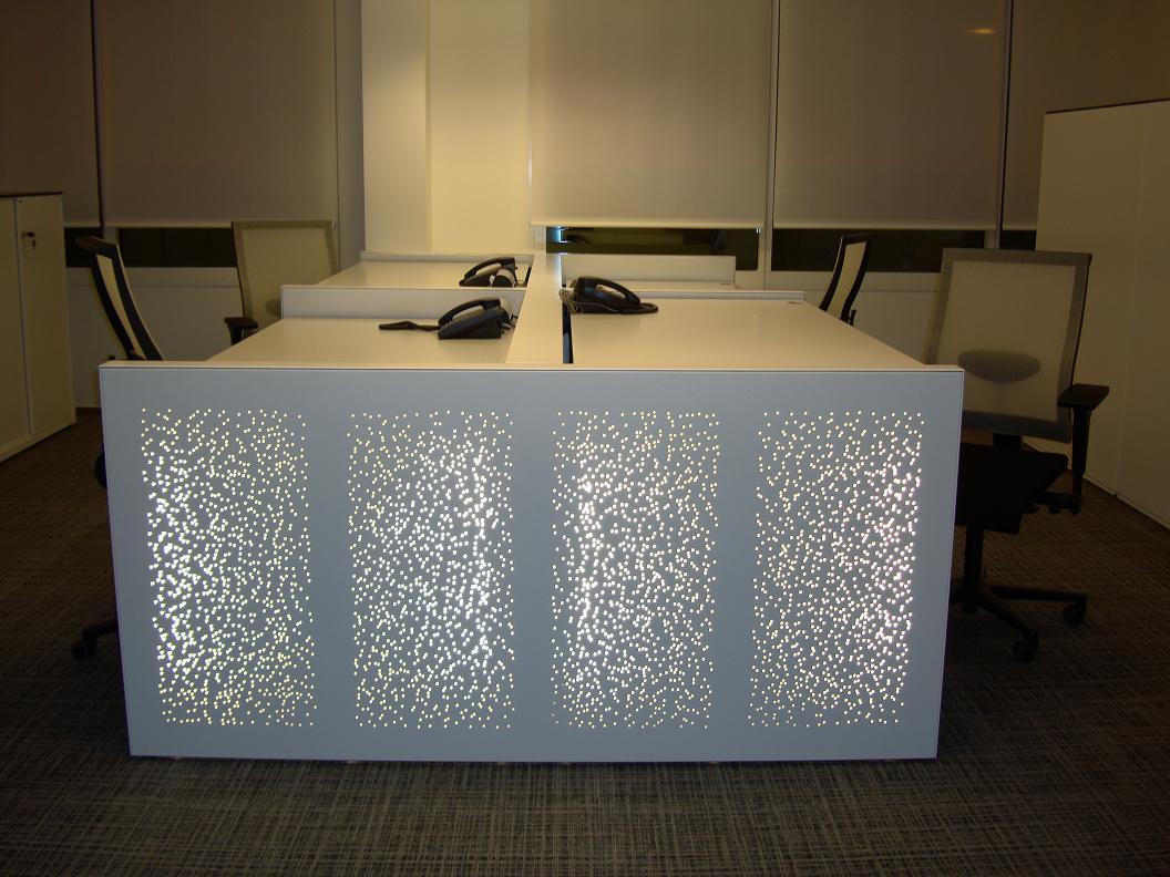 Illuminated Office Table by Vgosh Interior management